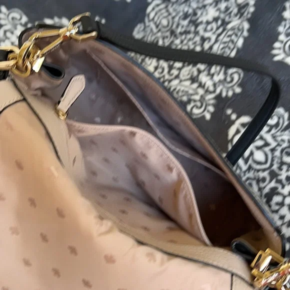 Kate Spade Medium Flap Shoulder Bag Natural Multi Mixed Material - Picture 13 of 16